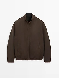Reversible linen jacket