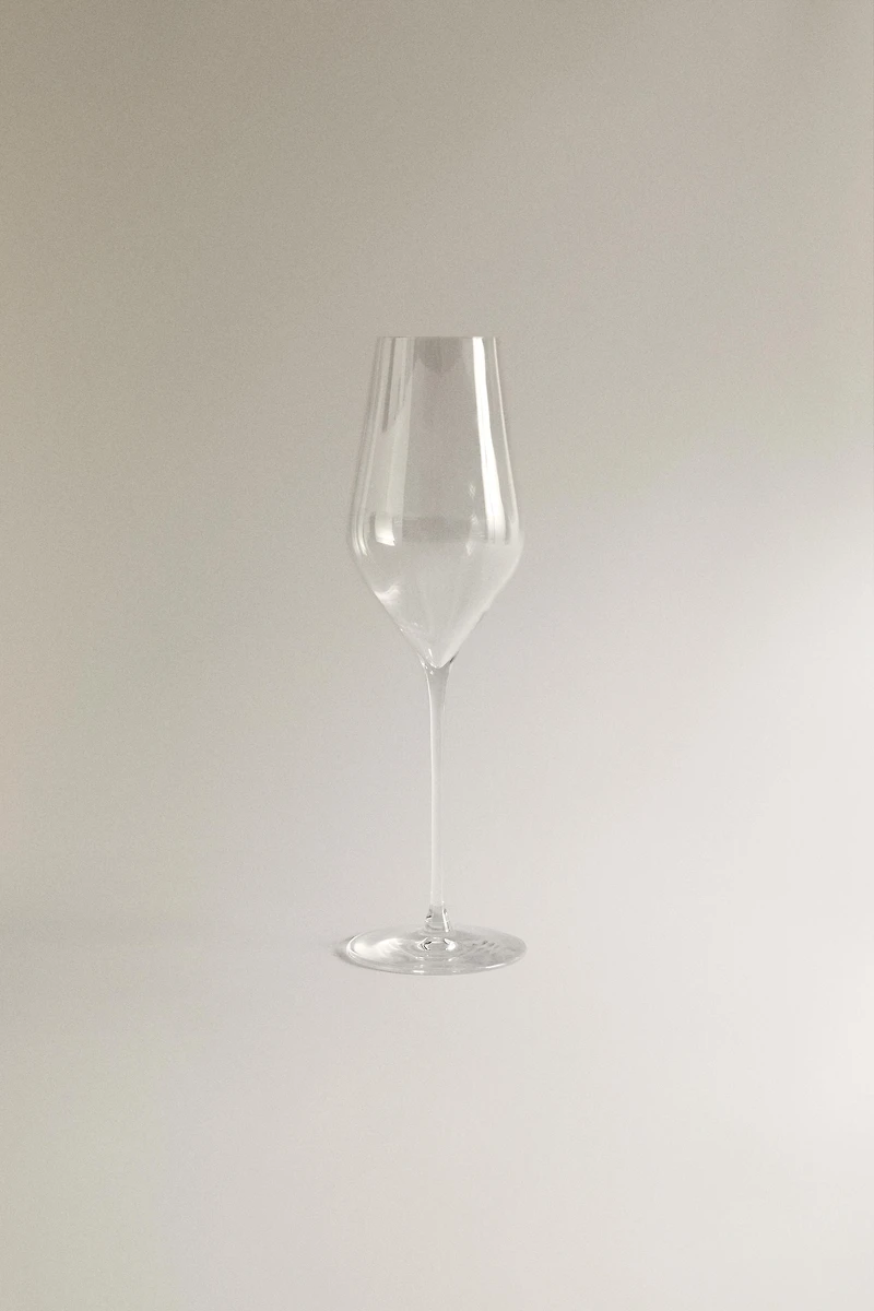 PLAIN CRYSTALLINE FLUTE GLASS