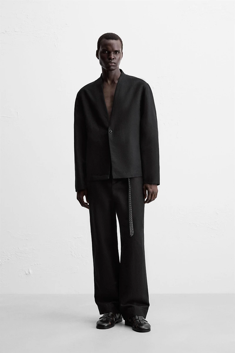 COTTON - LINEN SUIT PANTS