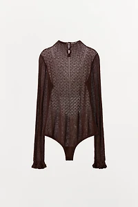 COMBINATION KNIT BODYSUIT