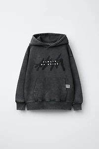 GRAFFITI WASHED EFFECT HOODIE