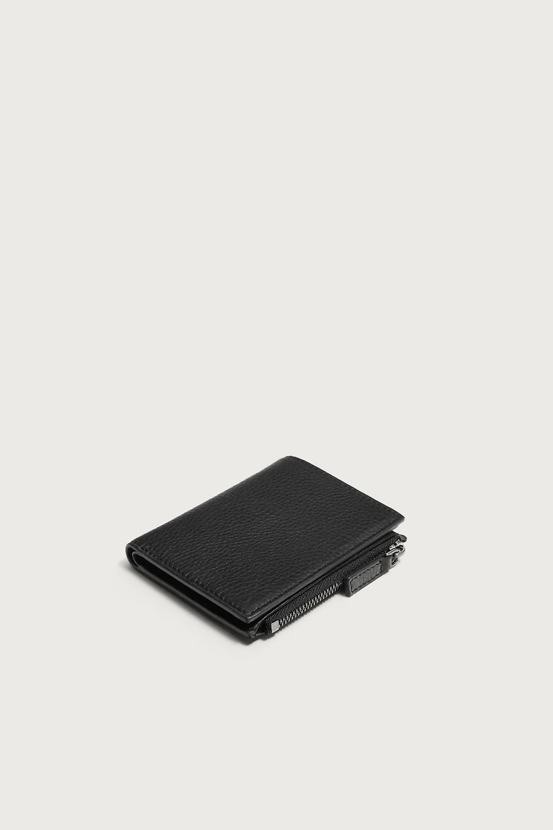 PORTEFEUILLE EN CUIR AVEC PORTE-MONNAIE