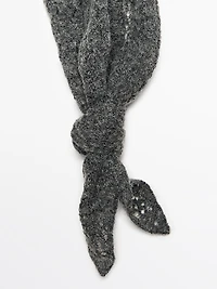 Foulard cravate en maille