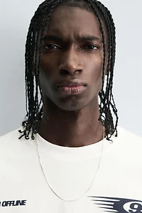 COMBINATION TEXT PRINT T-SHIRT