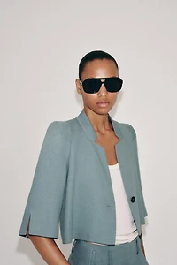 VESTE COURTE AVEC LIN ZW COLLECTION