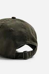 WASHED EMBROIDERED CAP