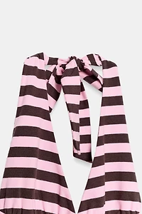 STRIPED HALTER DRESS