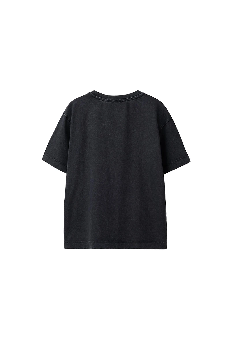 BASIC WASHED EFFECT T-SHIRT