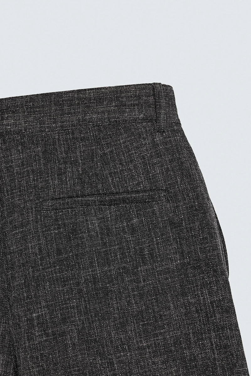 TEXTURED BALLOON FIT PANTS