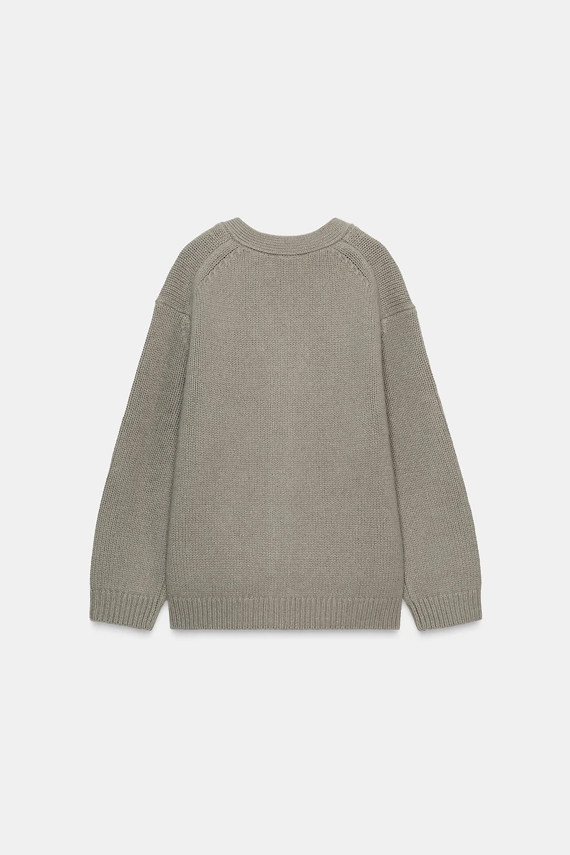 GILET 100 % LAINE COL EN V