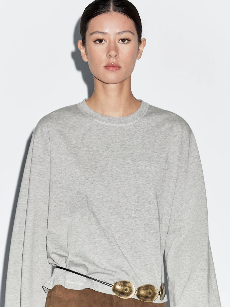 Oversize T-shirt with pocket details