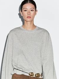 Oversize T-shirt with pocket details