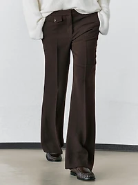 Pantalon flare poche