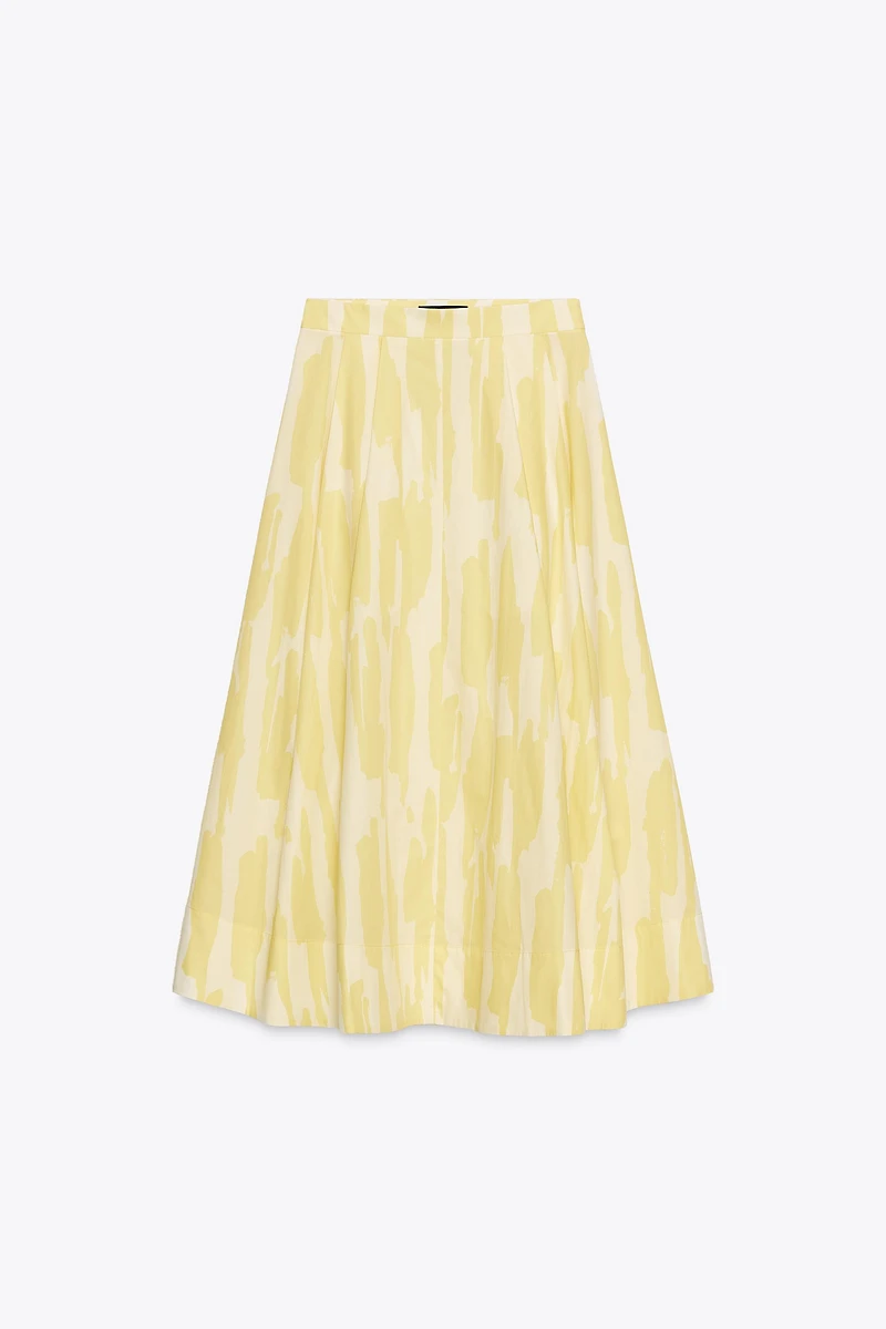PRINTED MIDI SKIRT ZW COLLECTION