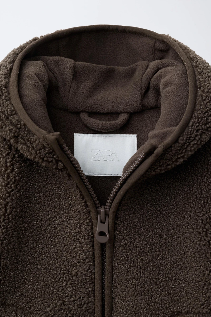 HOODED FLEECE JACKET