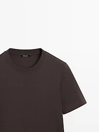 100% cotton interlock crew neck T-shirt