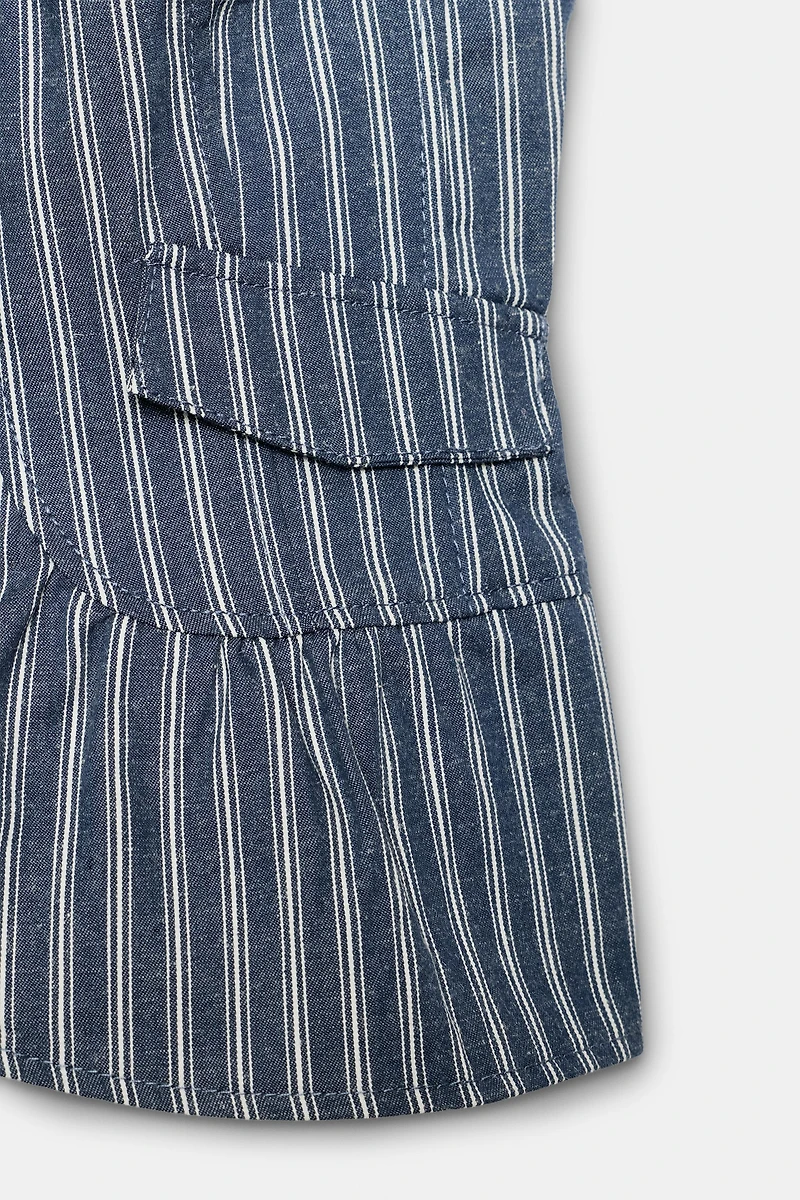 STRIPED BUTTON-UP TOP
