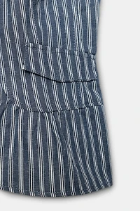 STRIPED BUTTON-UP TOP