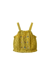 TOP EN MAILLE BRODÉ COTON ET LIN