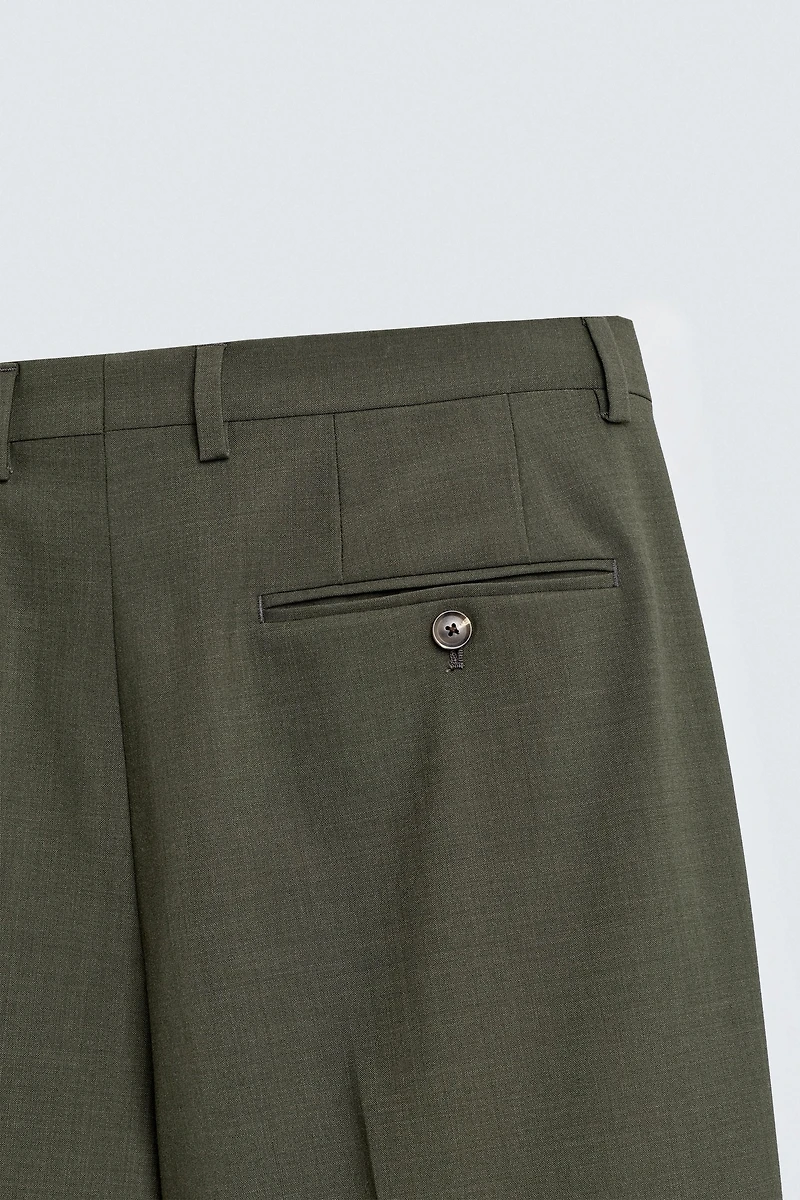 WOOL SUIT PANTS