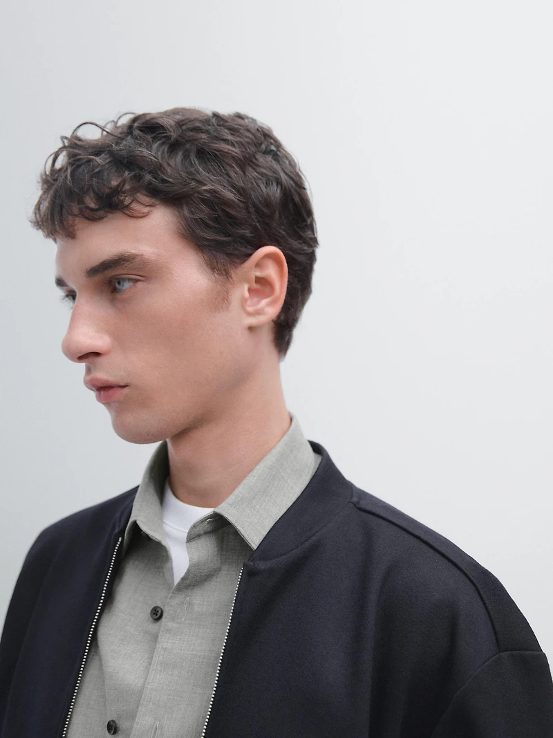 Veste bomber fermeture Éclair