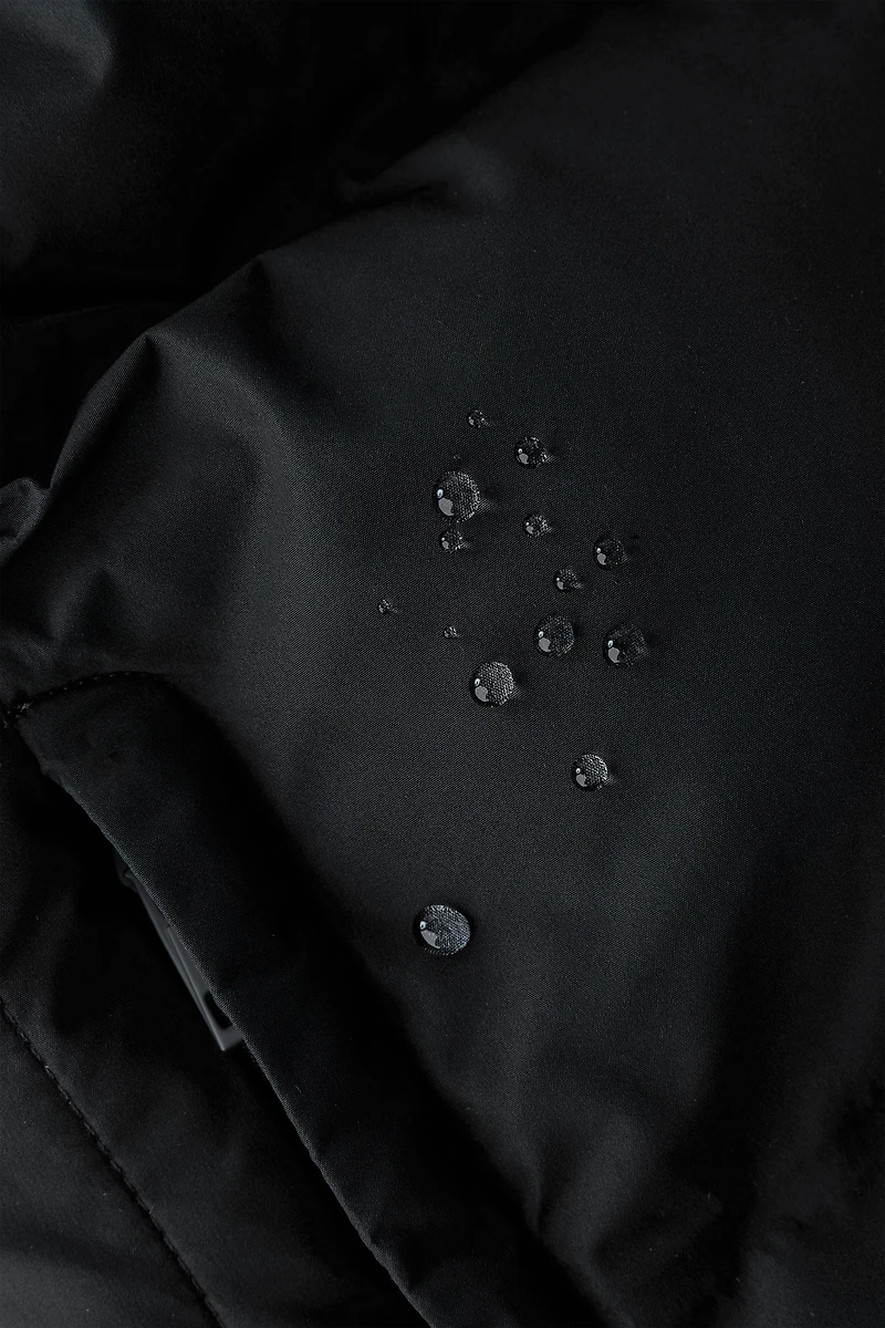 WATER REPELLENT HOODED PUFFER JACKET