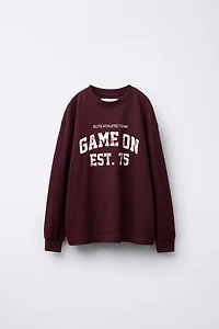T-SHIRT JOGGING AVEC INSCRIPTION