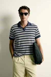 OPEN-STITCH REGULAR FIT POLO SHIRT