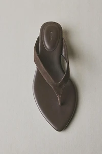 LEATHER HEEL SANDALS
