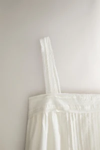 LACE AND PINTUCK NIGHTGOWN