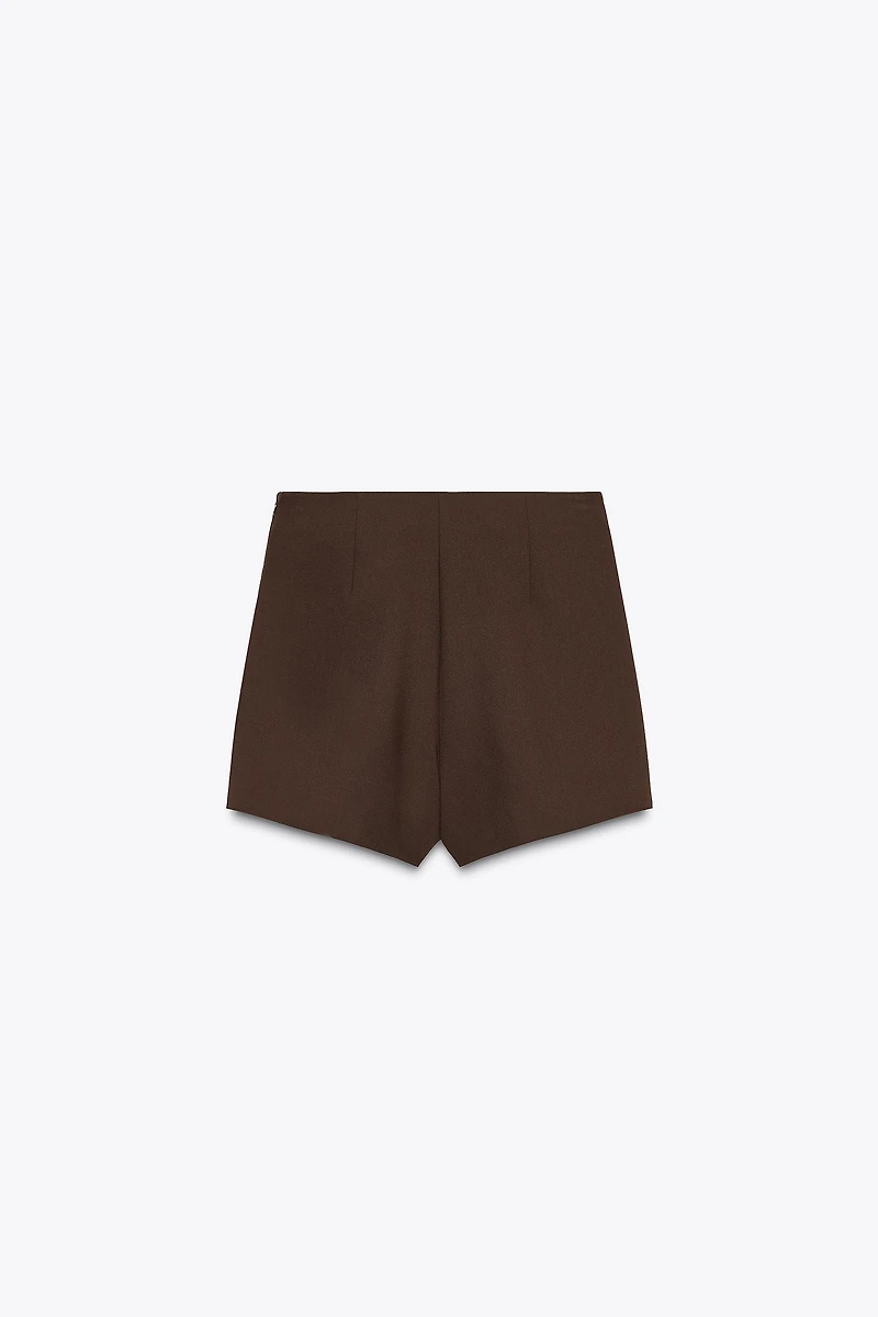 ASYMMETRICAL CULOTTE SKIRT WITH APPLIQUE