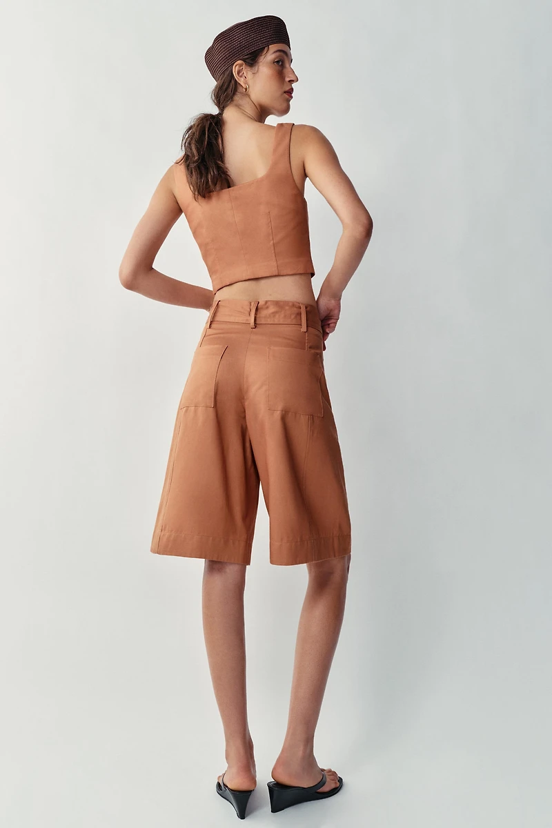 BERMUDA LONG AVEC CEINTURE