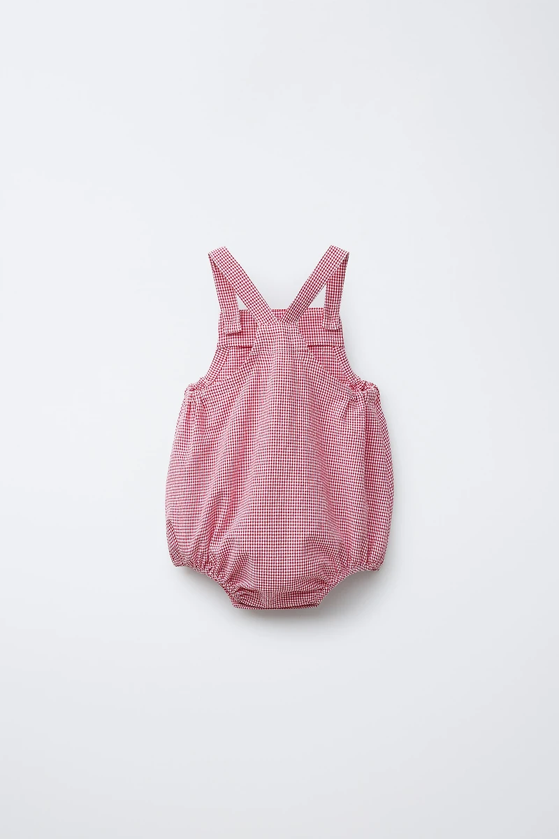 GINGHAM ROMPER