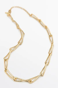 Metal chain link necklace