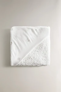 SERVIETTE DE BAIN CAPUCHE BÉBÉ ÉLÉPHANTS