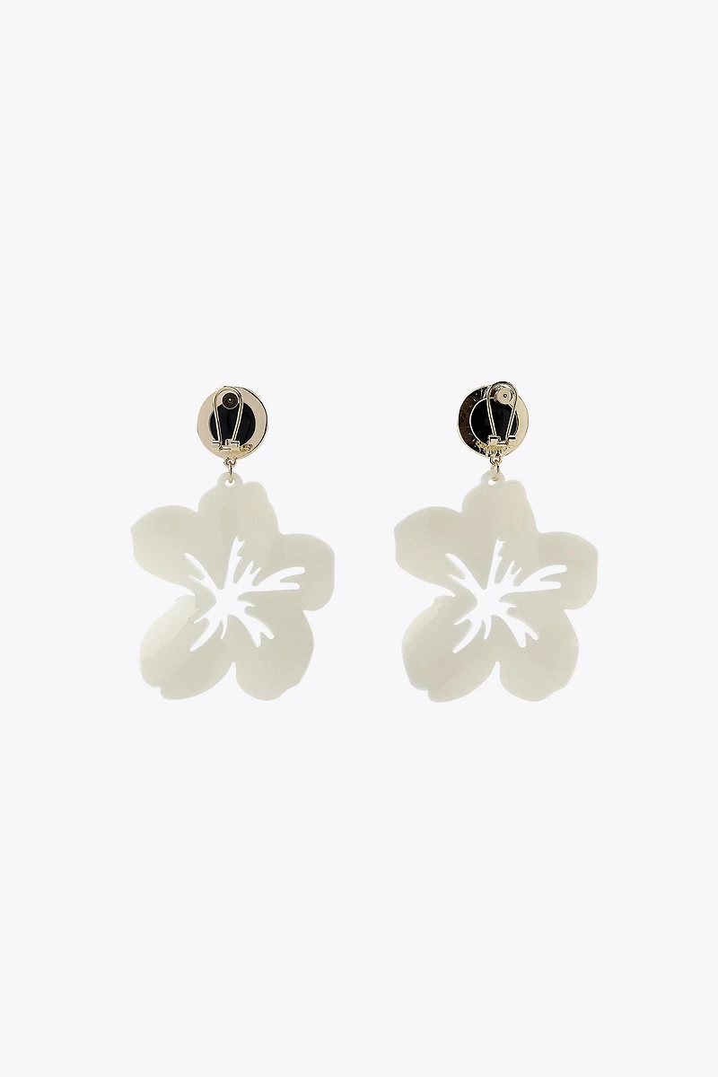 FLOWER BUTTON EARRINGS