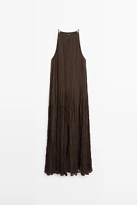 Robe midi fluide avec boutons