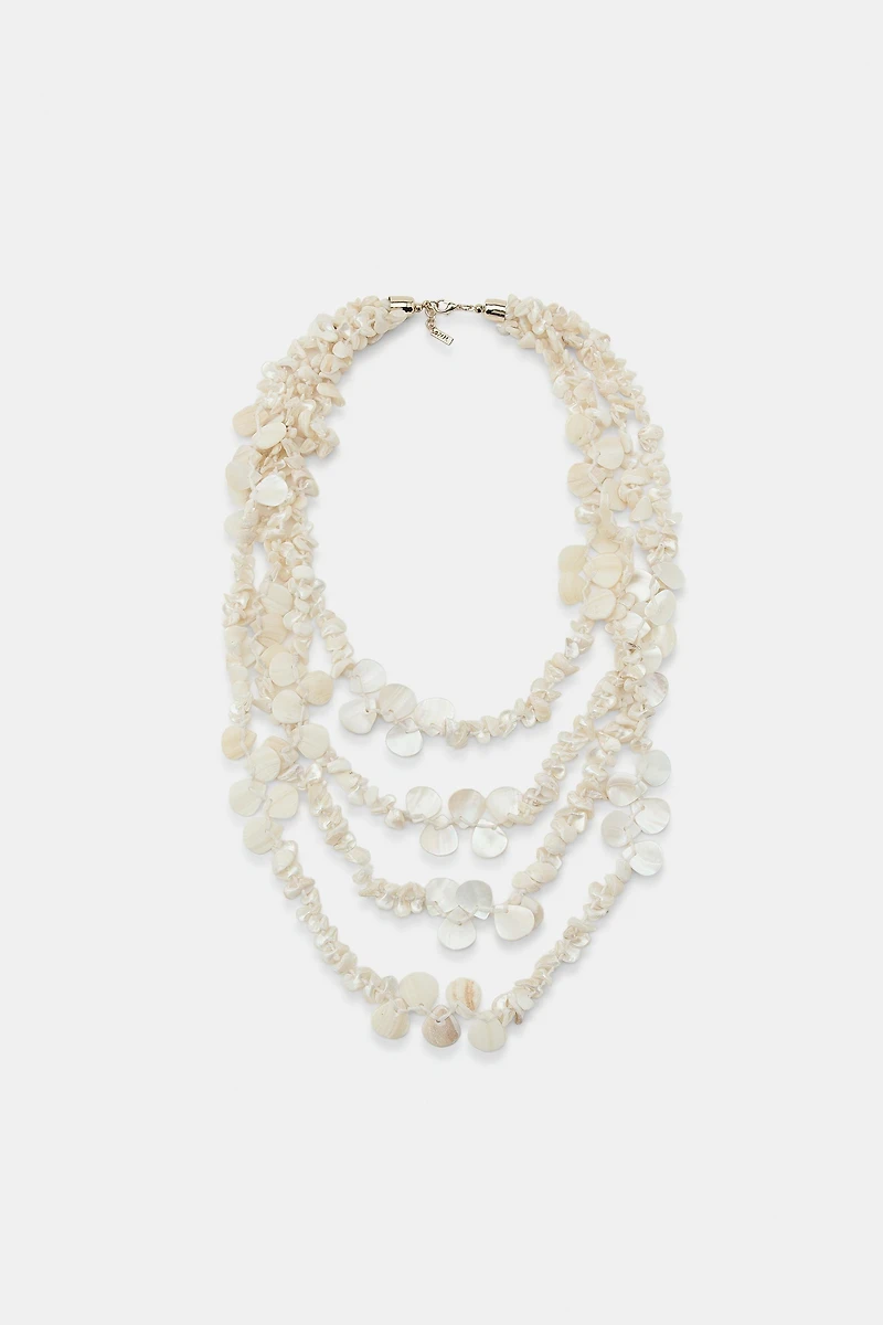 MOTHER-OF-PEARL EFFECT NECKLACE