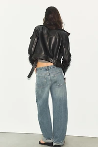 100% DISTRESSED LEATHER JACKET