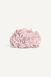 LEATHER FLOWER CLUTCH LIMITED EDITION