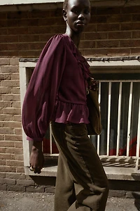 RUFFLED BLOUSE