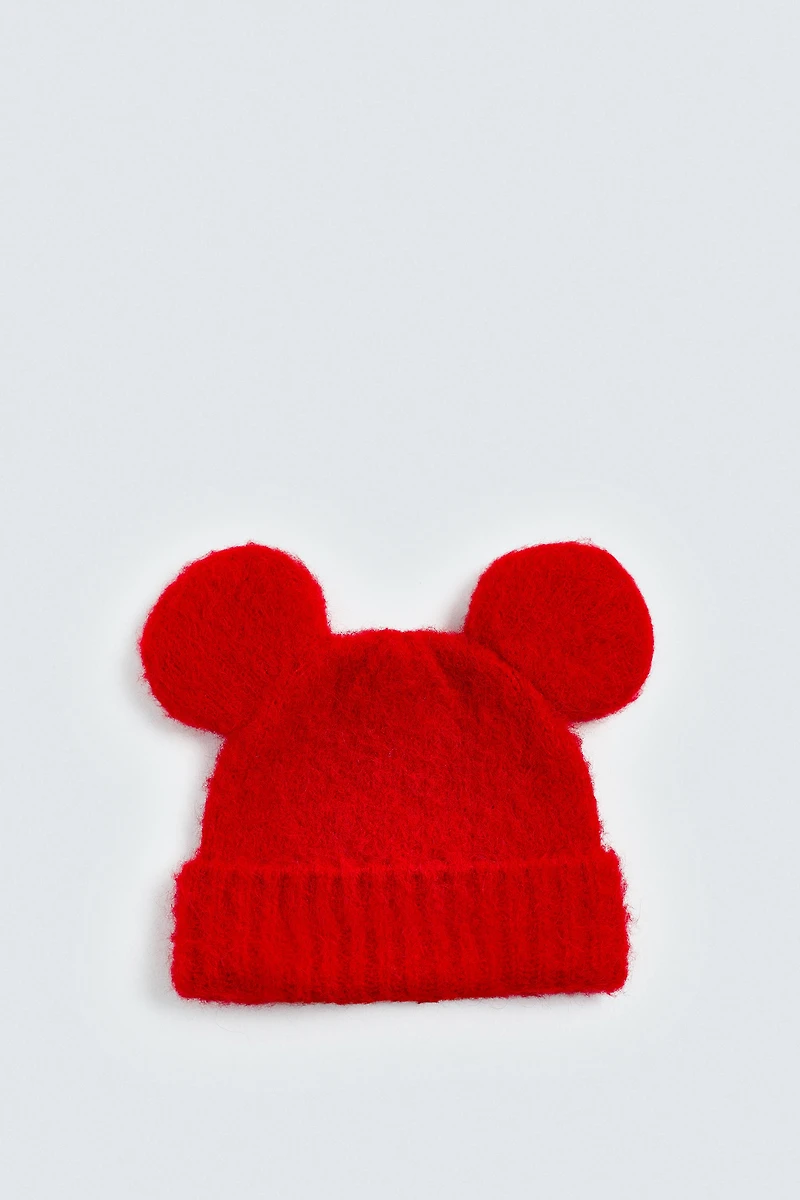 BONNET EN MAILLE OREILLES MICKEY MOUSE HARRY LAMBERT FOR ZARA X DISNEY