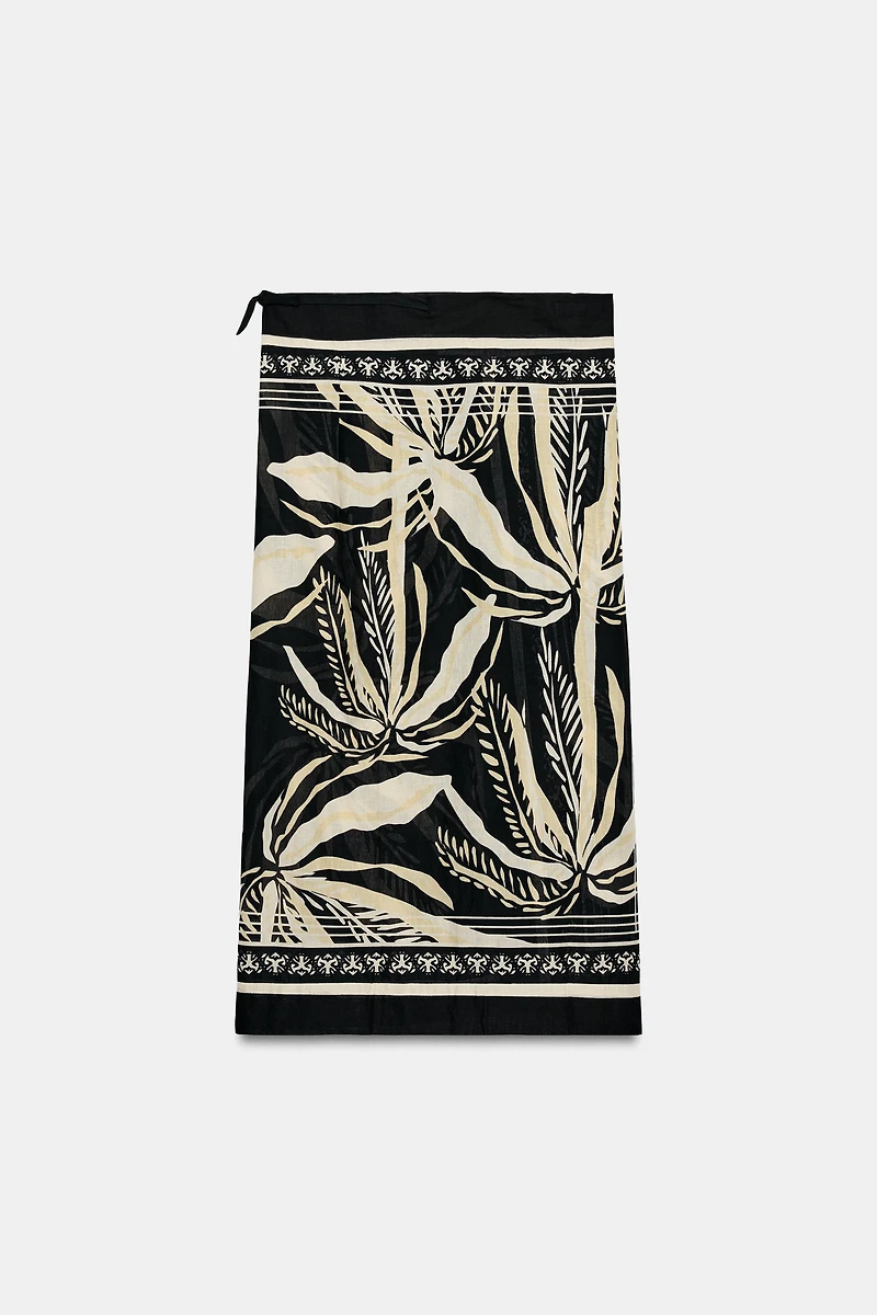 PALM TREE PRINT PAREO