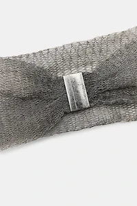 COLLIER RAS-DE-COU EN MAILLE MÉTALLIQUE