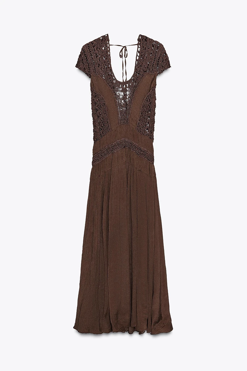 ZW COLLECTION COMBINATION CROCHET DRESS