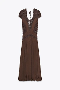 ZW COLLECTION COMBINATION CROCHET DRESS