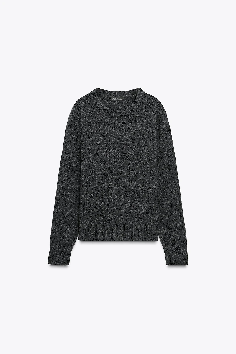 LONG SLEEVE CASHMERE AND WOOL SWEATER