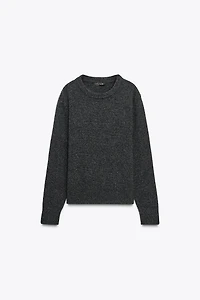 LONG SLEEVE CASHMERE AND WOOL SWEATER