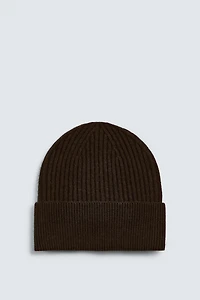 WOOL BLEND KNIT HAT