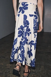 ZW COLLECTION FLORAL MIDI SKIRT
